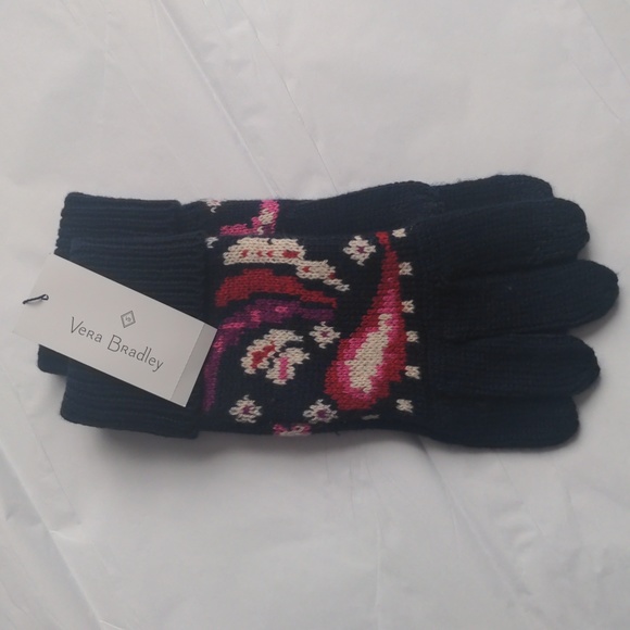 Last Pair! NWT Vera Bradley Cozy Knit Gloves - Picture 2 of 7